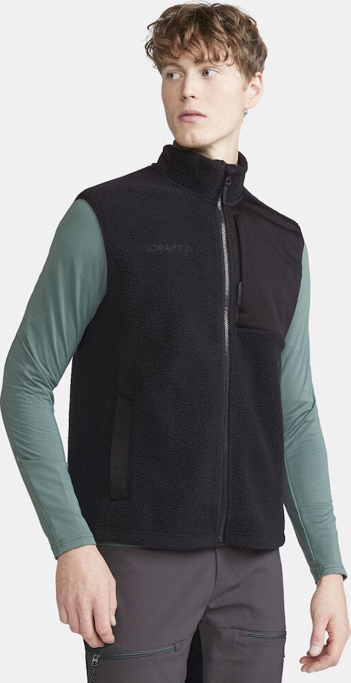 Craft Men's Adv Explore Pile Fleece Vest Black Craft