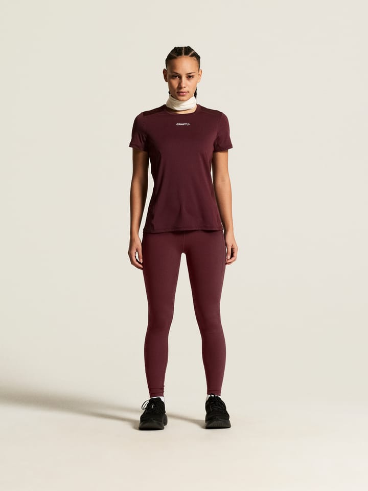 Craft Women's Advance Essence Short Sleve Tee 2 Dk Fig Craft