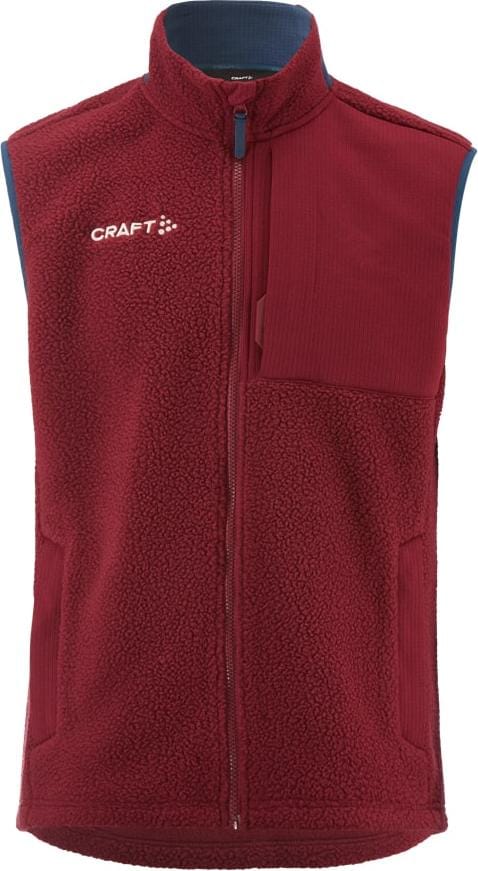 Craft Nor Adv Explore Pile Fleece Vest M Dk Red