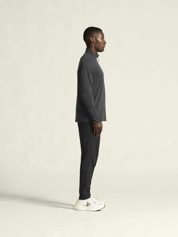 Craft Men's ADV SubZ Wool LS Tee 3 Black-Melange Craft
