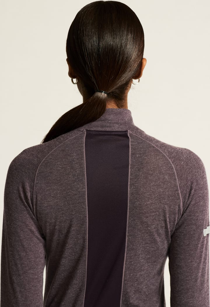 Craft Women's Advance Subz Wool Longsleeve Tee 3 Dark Plum Melange Craft