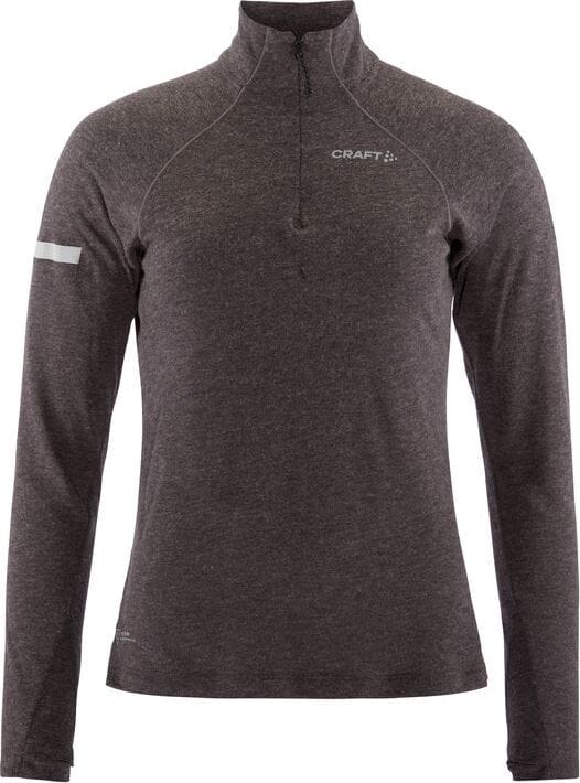 Craft Women's Advance Subz Wool Longsleeve Tee 3 Dark Plum Melange