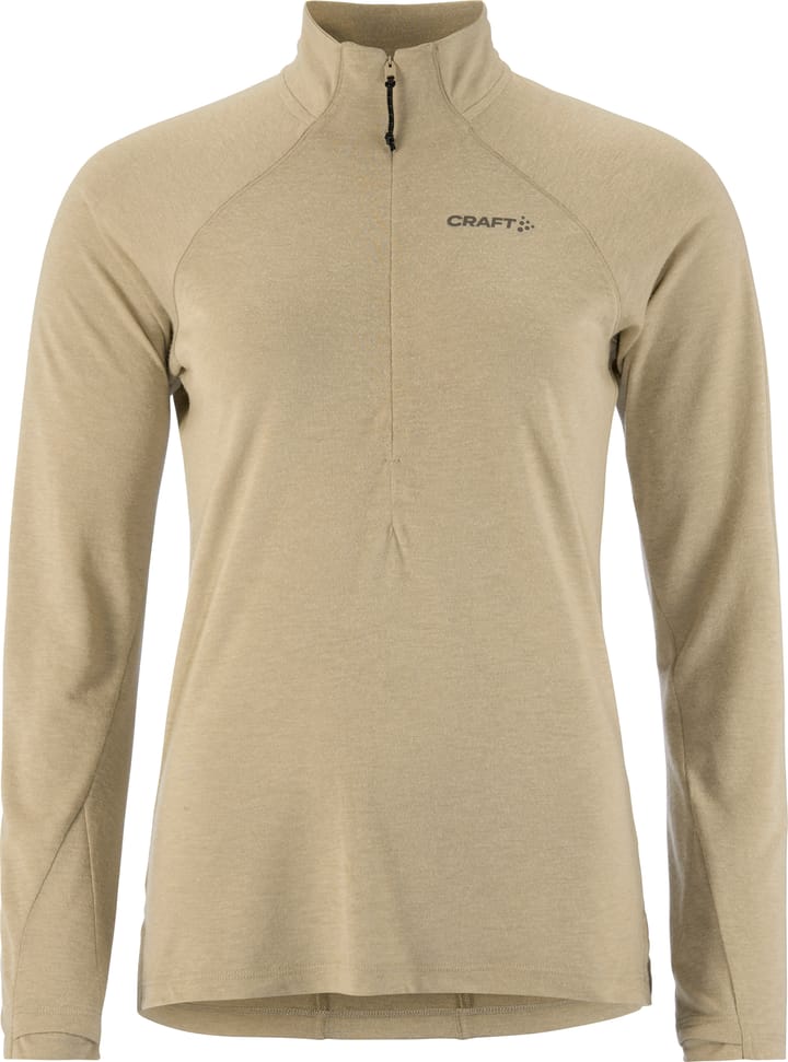 Craft Women's Advance Subz Wool Longsleeve Tee 3 Hay/melange Craft