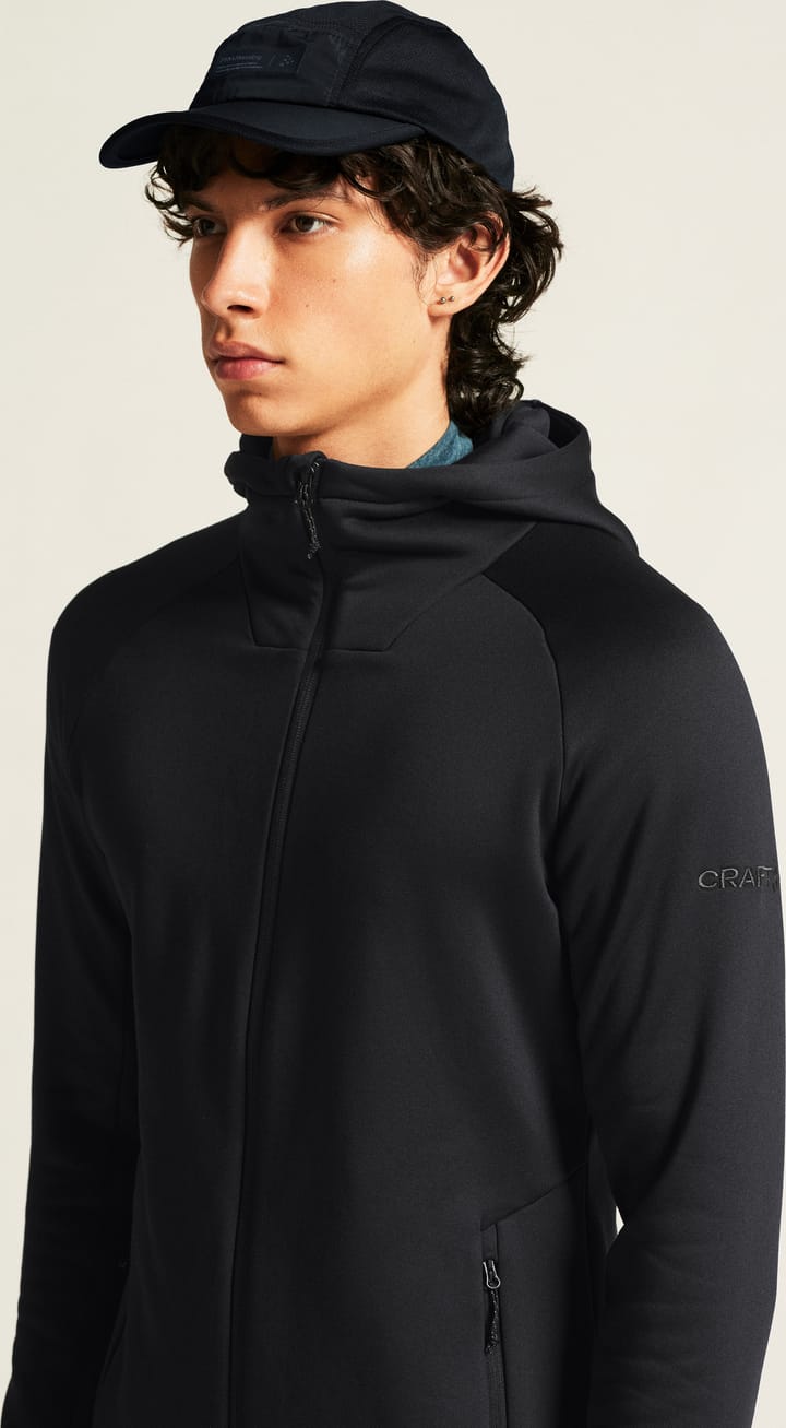 Craft Men's Adv Explore Power Fleece Hood Jacket Black Craft