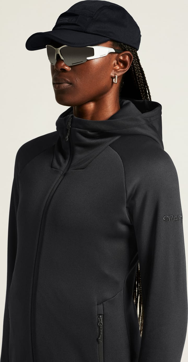 Craft Women's Adv Explore Power Fleece Hood Jacket Black Craft