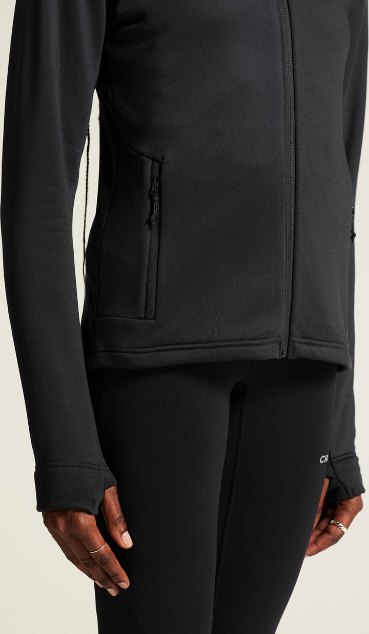 Craft Women's Adv Explore Power Fleece Hood Jacket Black Craft