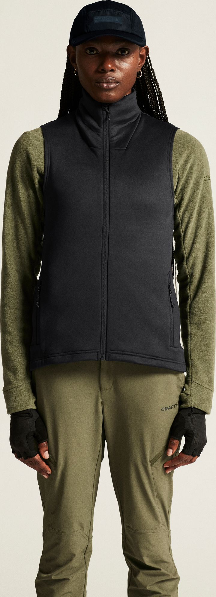 Craft Women's Adv Explore Power Fleece Vest Black Craft