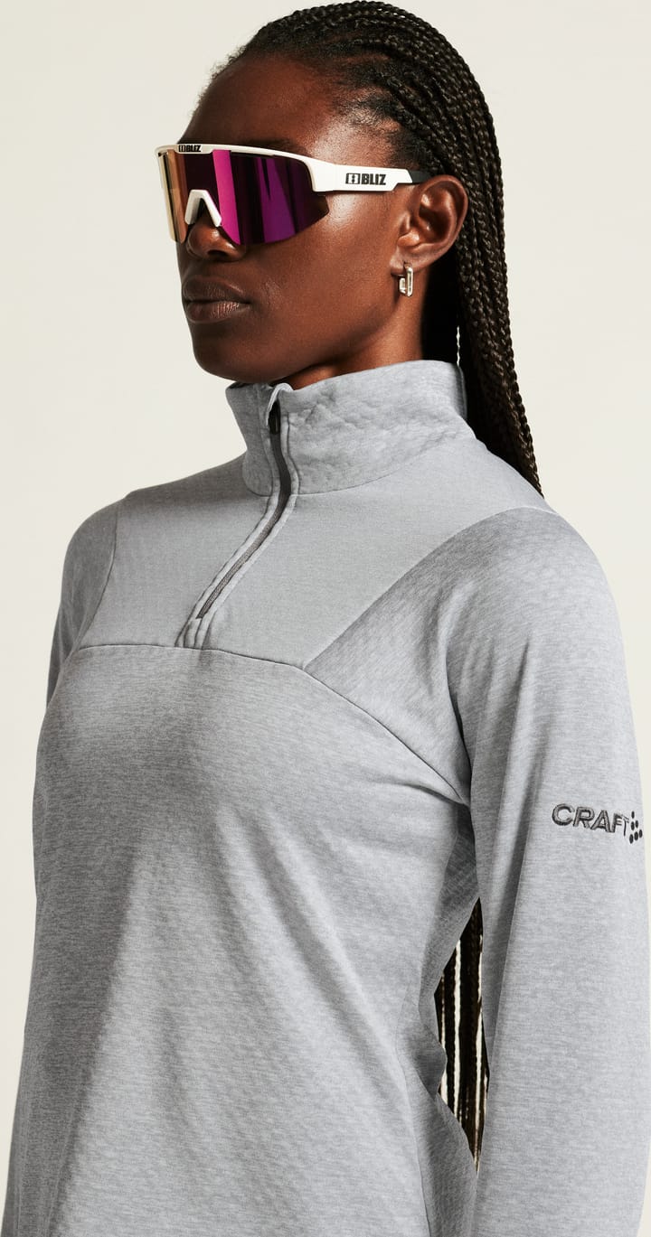 Craft Women's Core Gain Thermal Midlayer Grey Melange Craft Craft Women's Core Gain Thermal Midlayer Grey Melange Craft