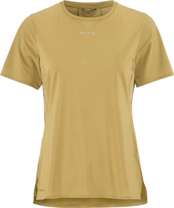 Craft Women's Pro Trail Shotsleeve Tee 2  Khaki Craft