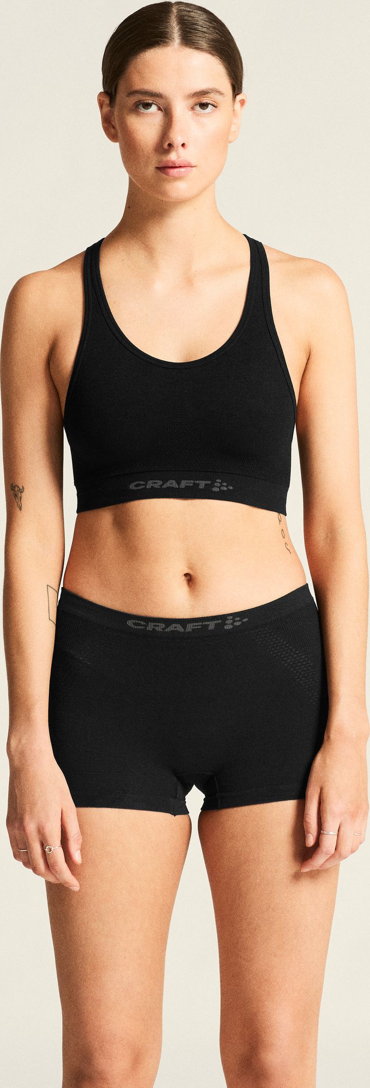 Craft Women's Wool Seamless Bra Black Craft