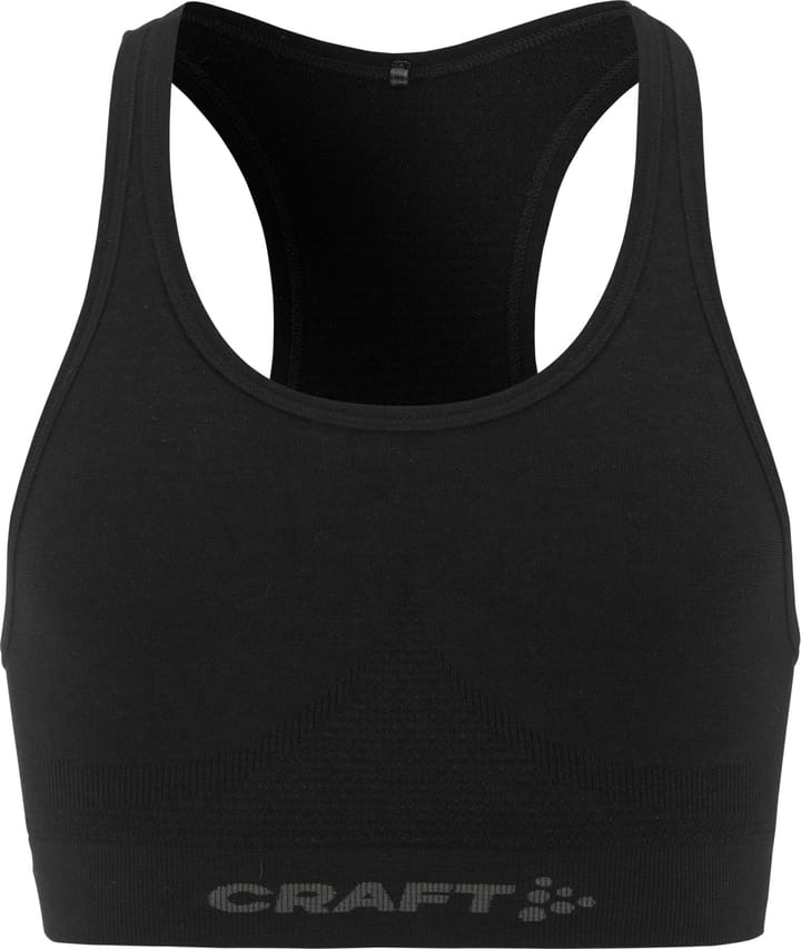 Craft Women's Wool Seamless Bra Black Craft