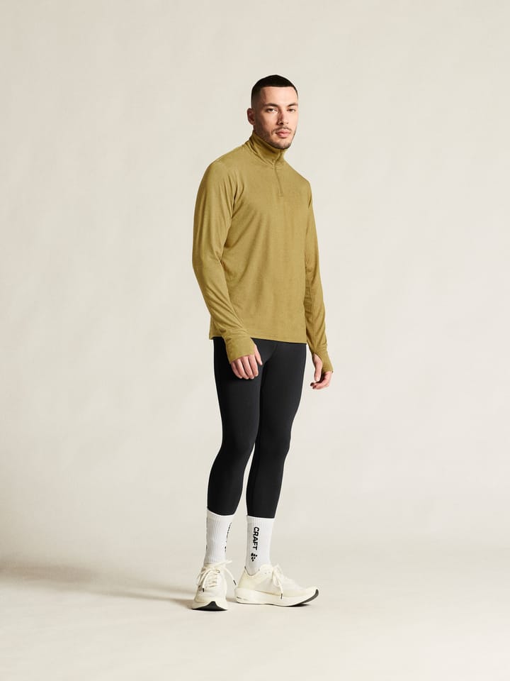 Craft Men's Flow Half Zip Longsleeve Khaki Melange Craft