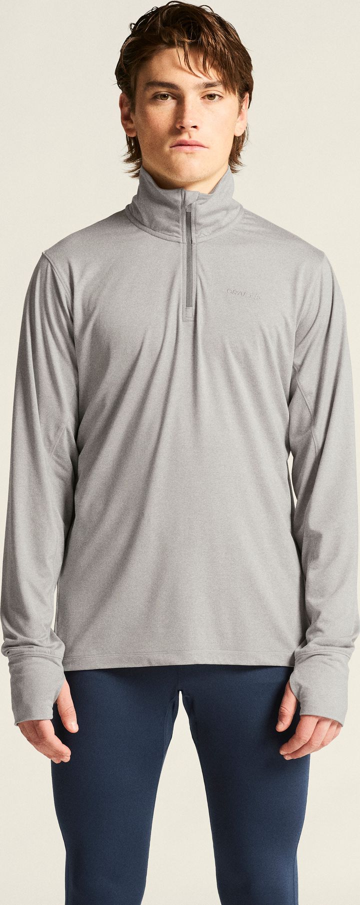 Craft Men's Flow Half Zip Longsleeve Grey Melange Craft