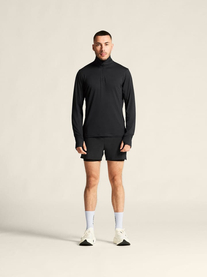 Craft Men's Flow Half Zip Longsleeve Black Melange Craft