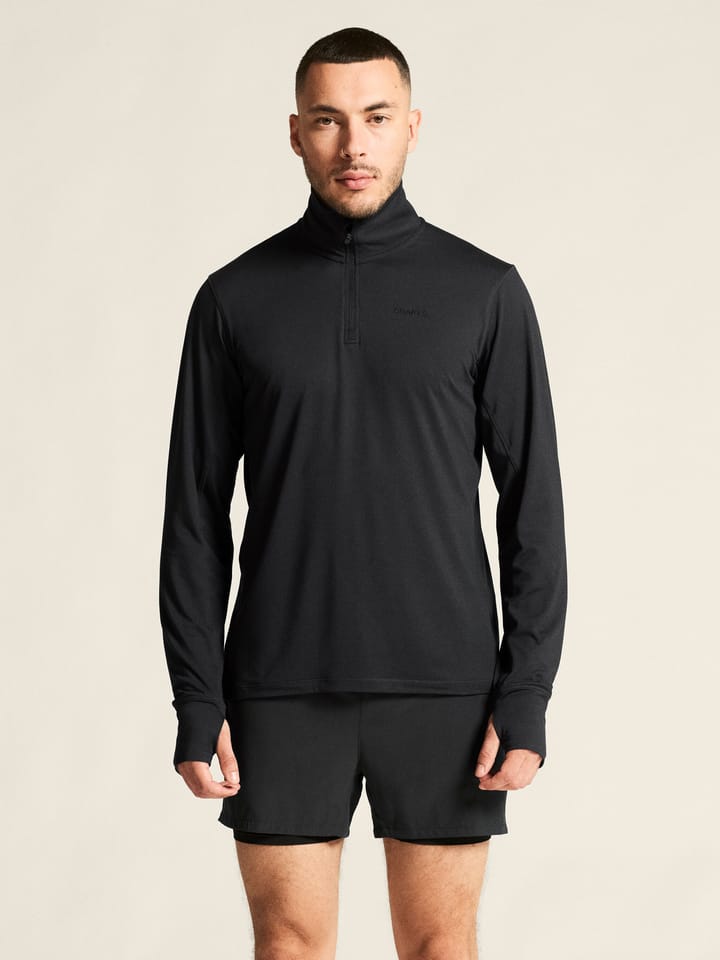 Craft Men's Flow Half Zip Longsleeve Black Melange Craft