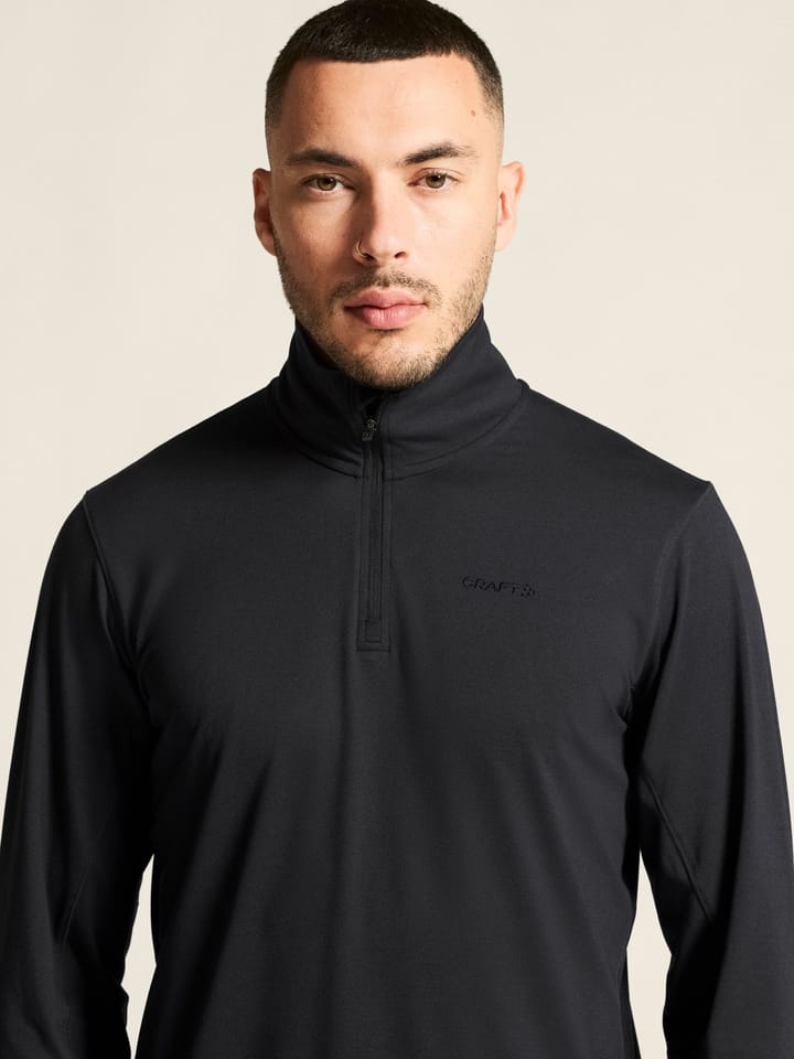 Craft Men's Flow Half Zip Longsleeve Black Melange Craft