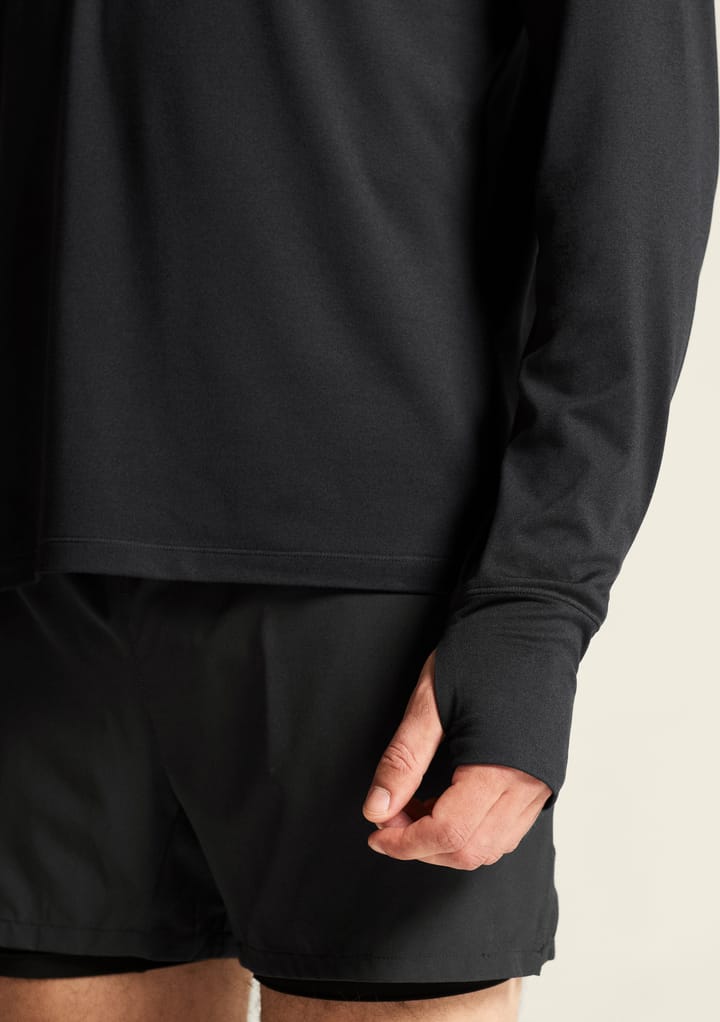 Craft Men's Flow Half Zip Longsleeve Black Melange Craft Craft Men's Flow Half Zip Longsleeve Black Melange Craft
