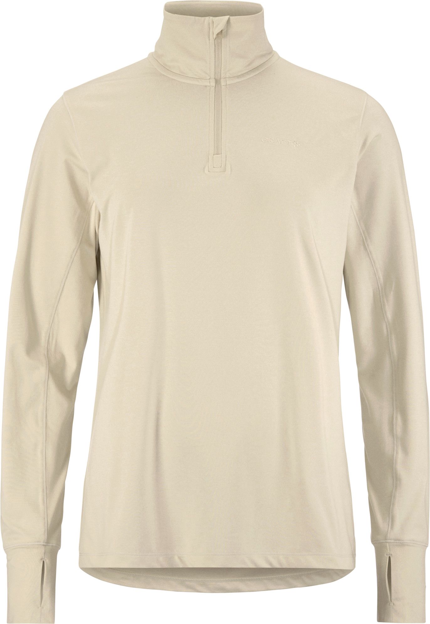 Craft Women's Flow Half Zip Longsleeve Plaster Melange