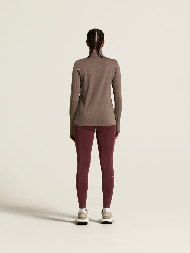 Craft Women's Flow Half Zip Longsleeve Plum Taupe/melange Craft