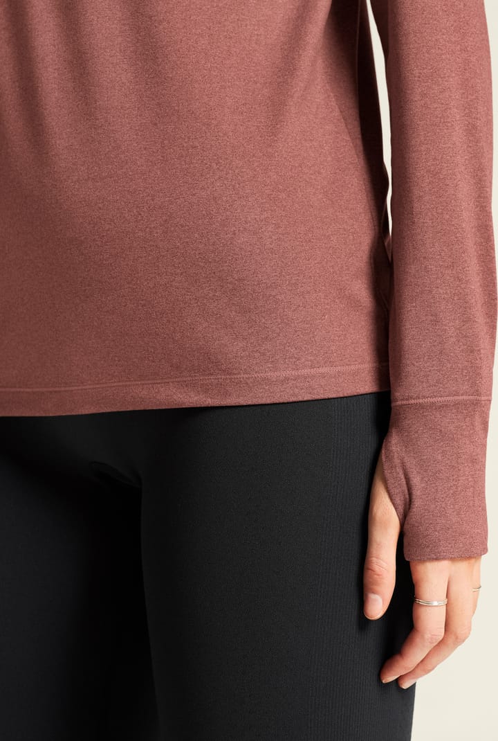 Craft Women's Flow Half Zip Longsleeve Rose Brown/melange Craft
