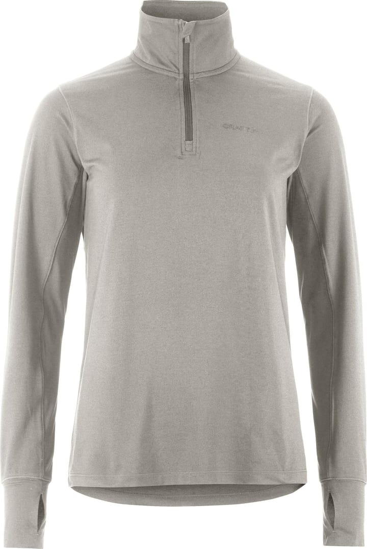 Craft Women's Flow Half Zip Longsleeve Grey Melange Craft