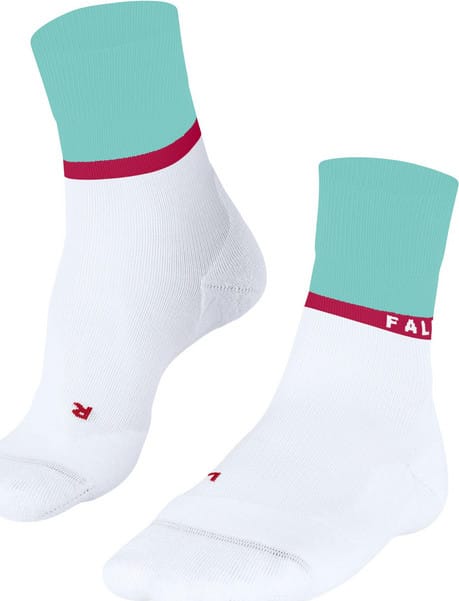 Falke Women's Falke Ru4 Endurance Compression Running Socks White Mint Falke