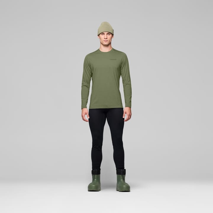 Norrøna Men's Falketind EqualiserUll Long Sleeve Deep Lichen Green Norrøna