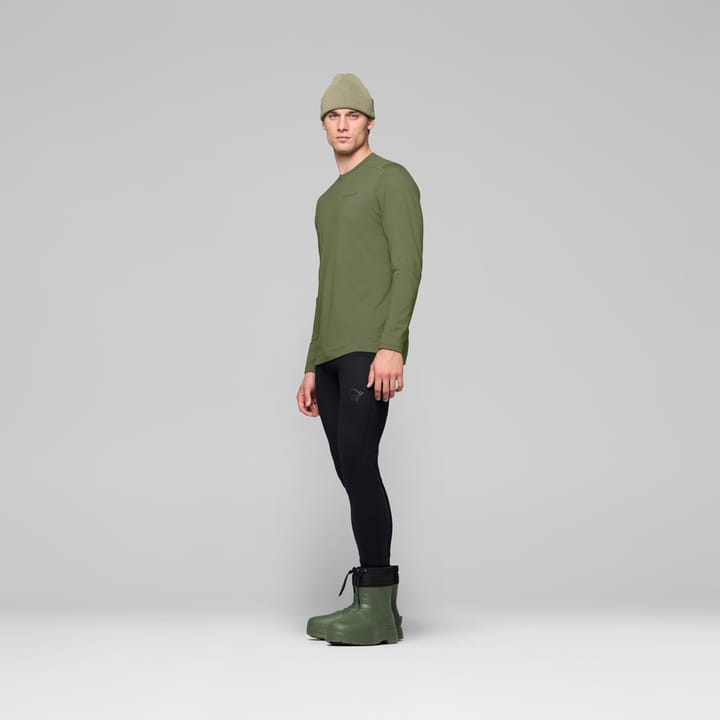 Norrøna Men's Falketind EqualiserUll Long Sleeve Deep Lichen Green Norrøna