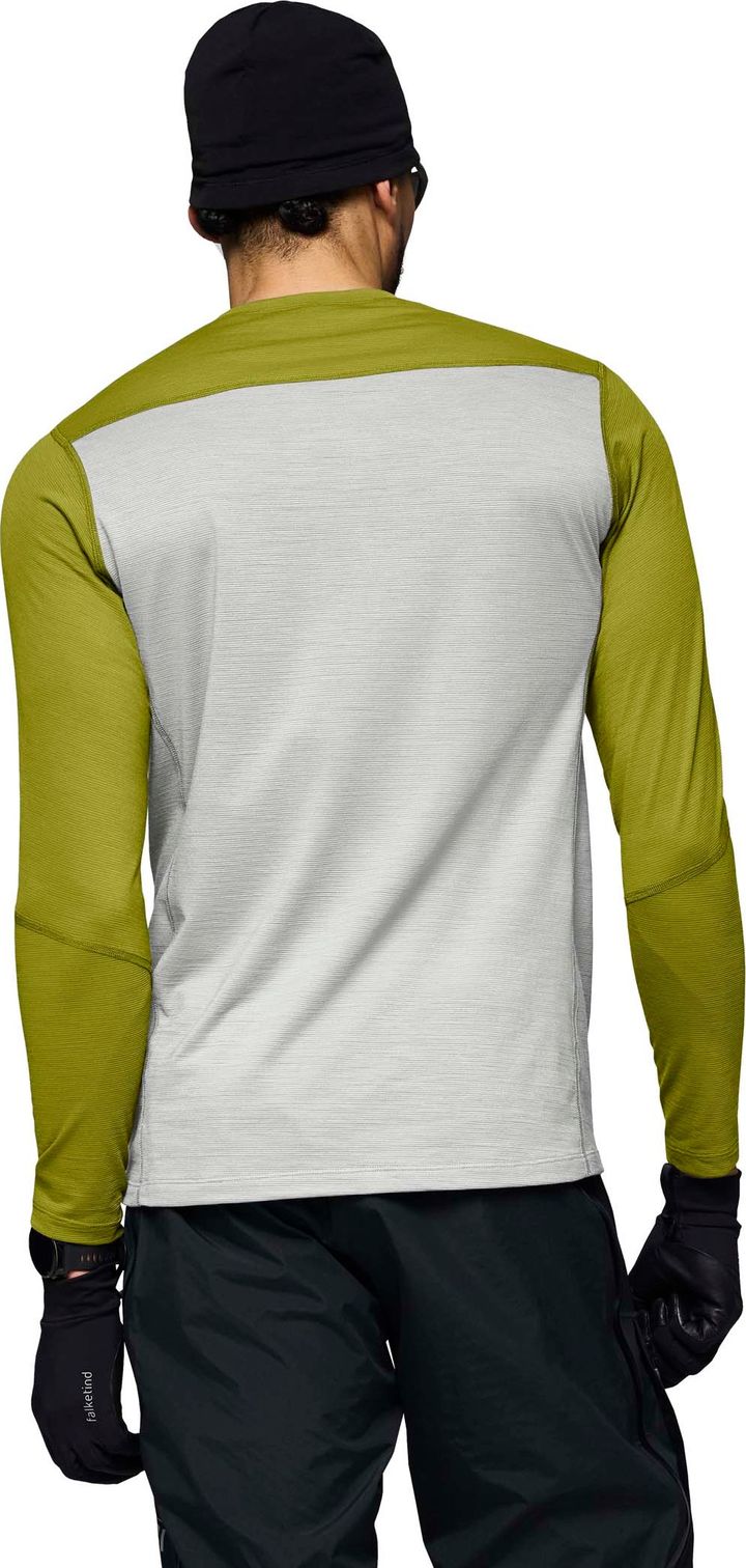 Norrøna Men's Falketind EqualiserUll Long Sleeve Golden Lime/Whisper White Norrøna