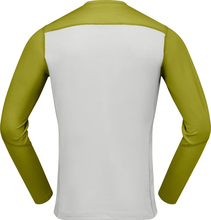 Norrøna Men's Falketind EqualiserUll Long Sleeve Golden Lime/Whisper White Norrøna