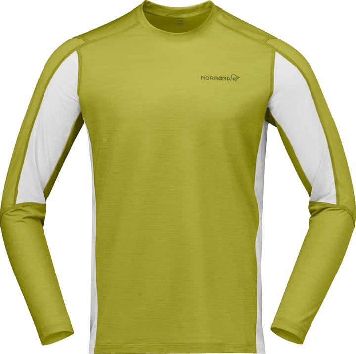 Norrøna Men's Falketind EqualiserUll Long Sleeve Golden Lime/Whisper White Norrøna