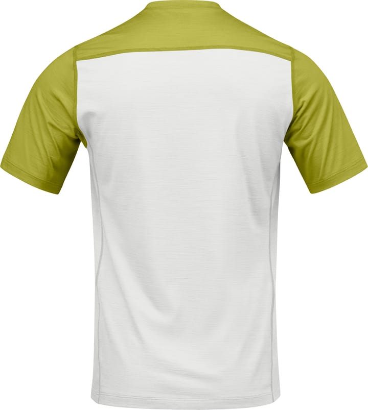 Norrøna Men's Falketind EqualiserUll T-shirt Golden Lime/whisper White Norrøna