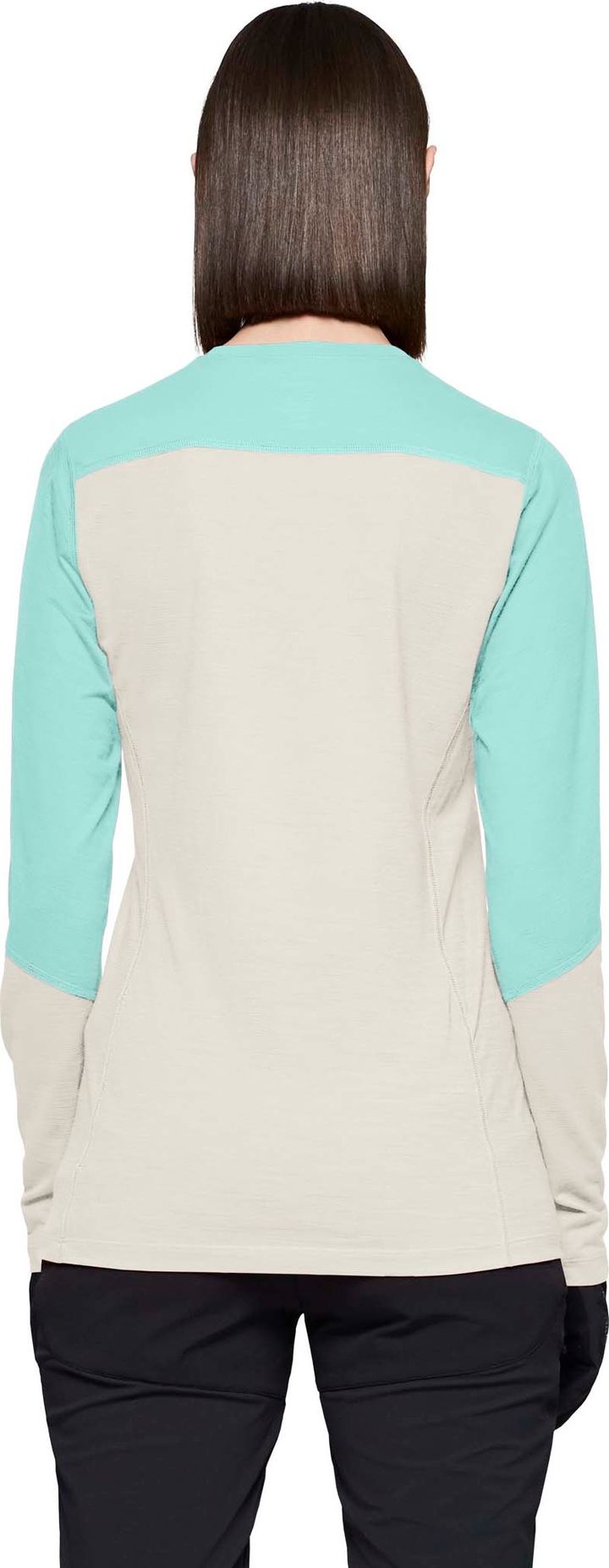 Norrøna Women's Falketind EqualiserUll Long Sleeve Aqua Haze/Whisper White Norrøna