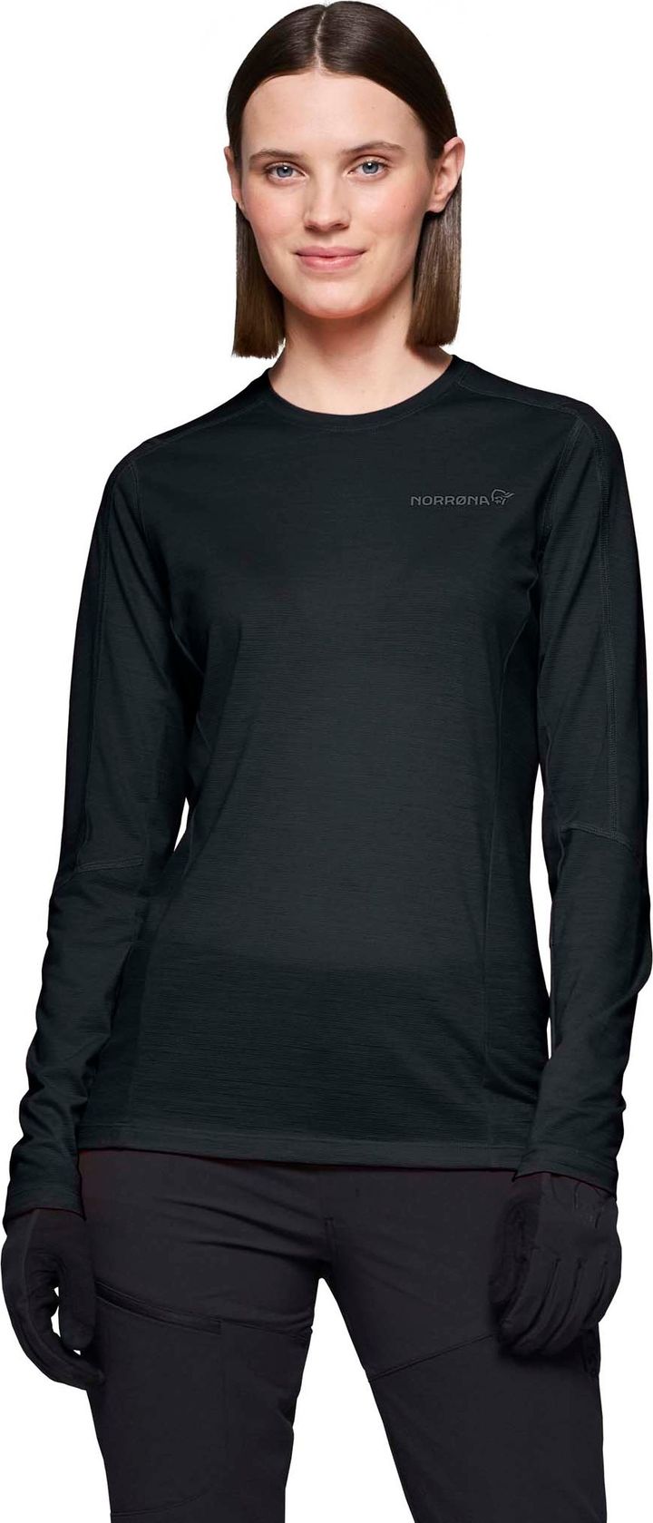 Norrøna Women's Falketind EqualiserUll Long Sleeve Caviar Black Norrøna