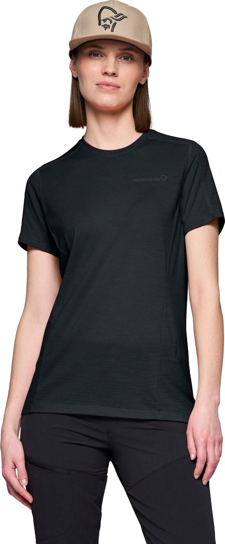 Norrøna Women's Falketind EqualiserUll T-shirt Caviar Black Norrøna