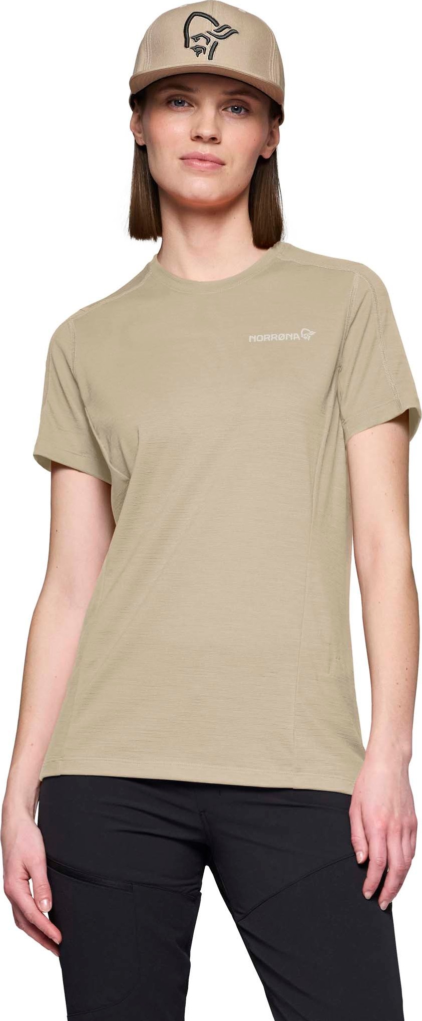 Norrøna Women's Falketind EqualiserUll T-skjorte Pure Cashmere
