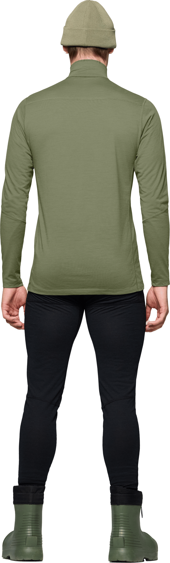 Norrøna Men's Falketind Equaliserull Zip Neck Deep Lichen Green Norrøna