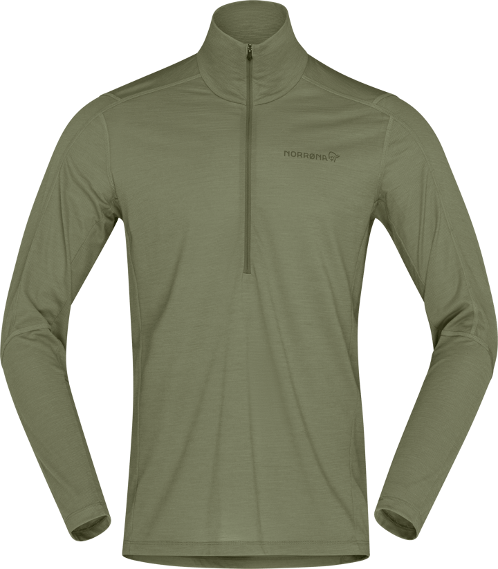 Norrøna Men's Falketind Equaliserull Zip Neck Deep Lichen Green Norrøna