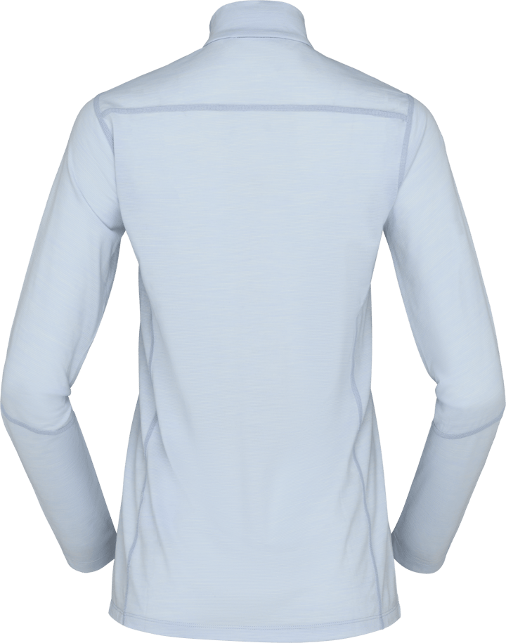 Norrøna Women's Falketind Equaliserull Zip Neck Cashmere Blue Norrøna
