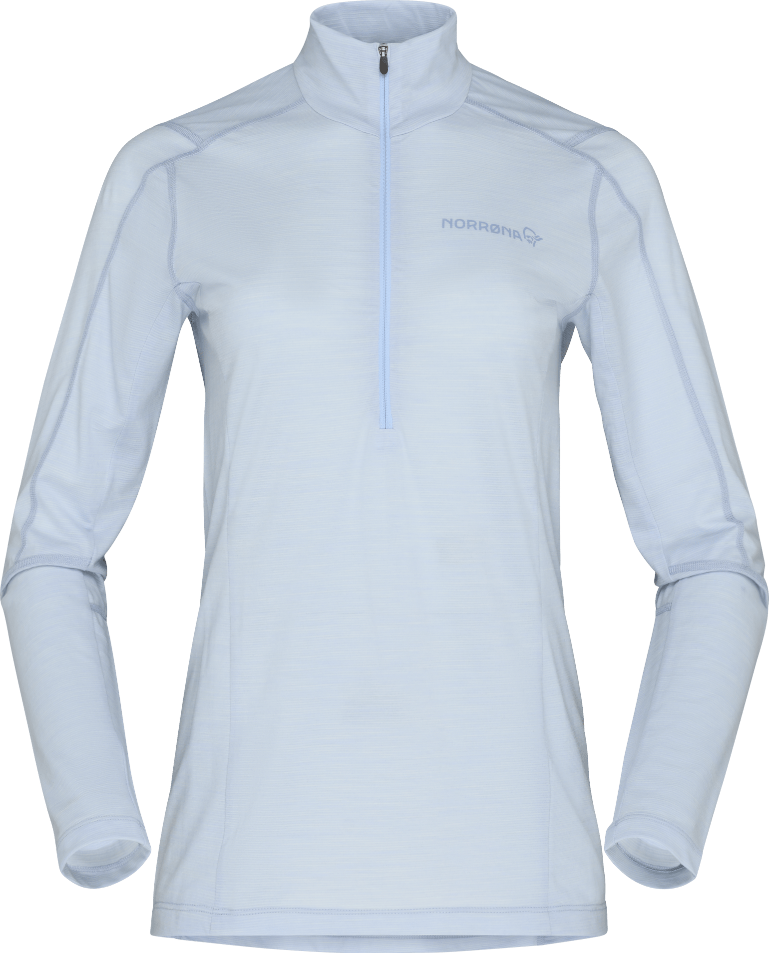 Norrøna Women's Falketind Equaliserull Zip Neck Cashmere Blue