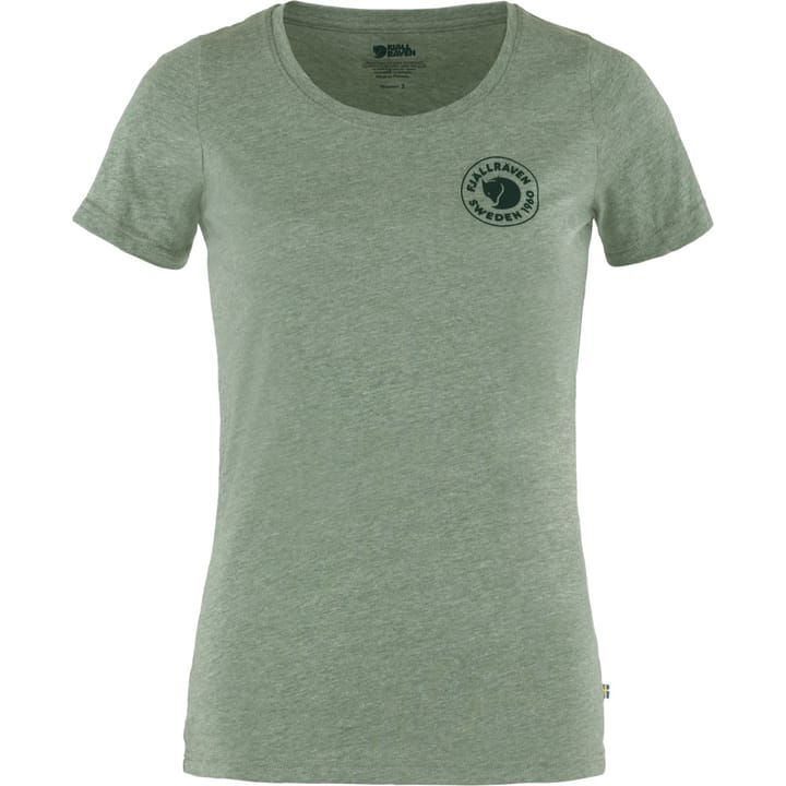 Fjällräven Women's 1960 Logo T-Shirt Patina Green-Melange Fjällräven