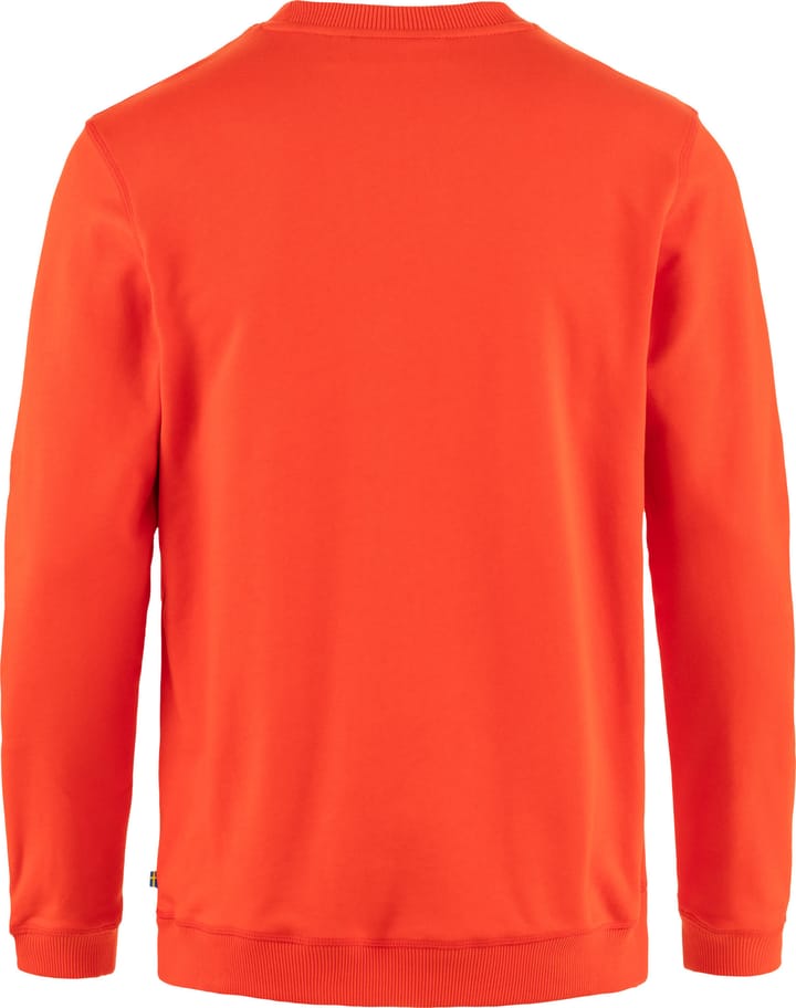 Fjällräven Men's 1960 Logo Badge Sweater Flame Orange Fjällräven Fjällräven Men's 1960 Logo Badge Sweater Flame Orange Fjällräven