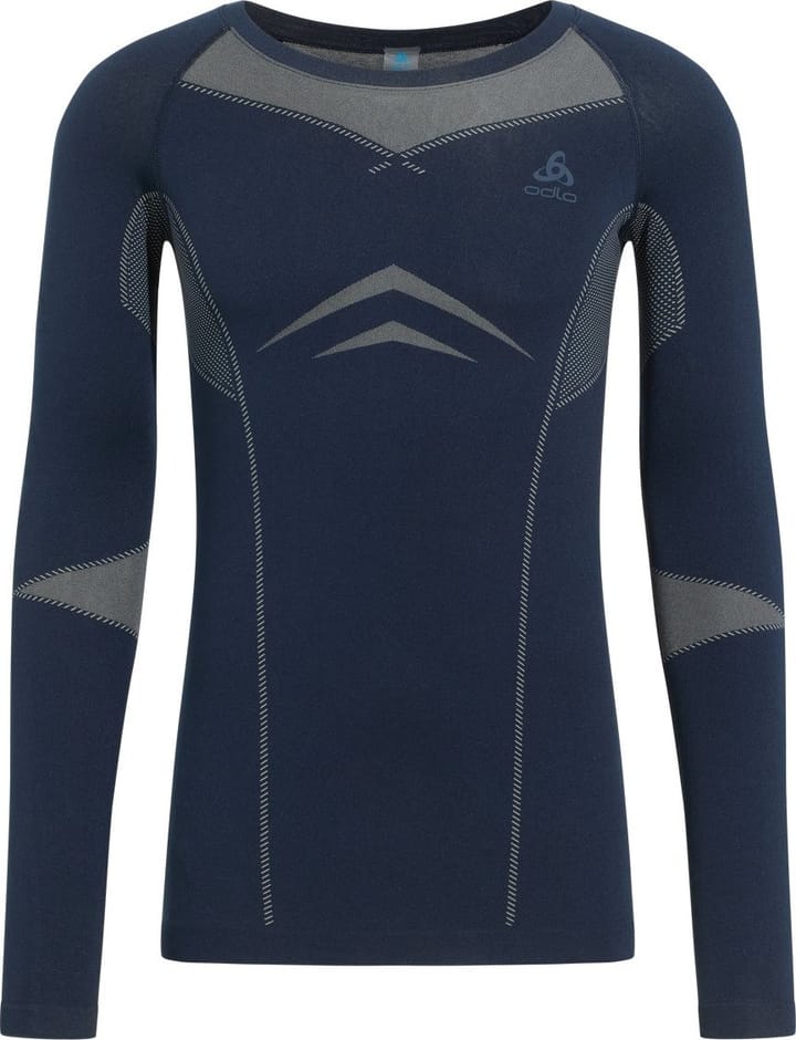 Odlo Men's Set Long Fundamentals Performance Warm Dark Sapphire - Silver Cloud Odlo