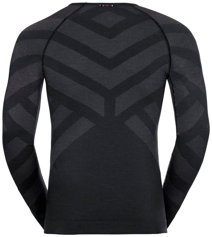 Odlo Bl Top Crew Neck L/S Kinship Warm M's Black Melange Odlo Odlo Bl Top Crew Neck L/S Kinship Warm M's Black Melange Odlo