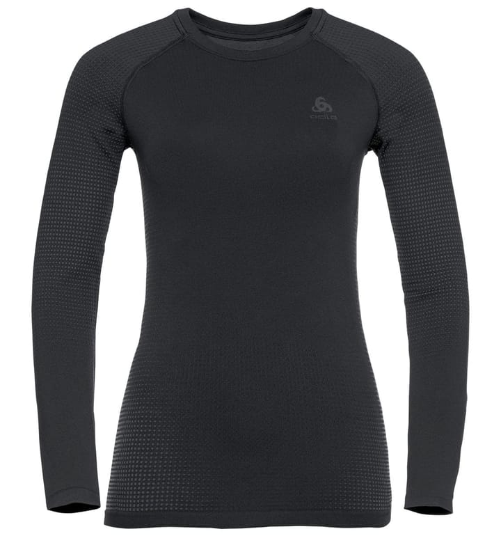 Odlo Bl Top Crew Neck L/S Performance Warm Ec W's Black - New Odlo Graphite Grey Odlo