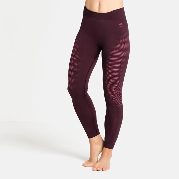 Odlo Bl Bottom Long Performance Warm Eco W's Winetasting - Deep Claret Odlo Odlo Bl Bottom Long Performance Warm Eco W's Winetasting - Deep Claret Odlo