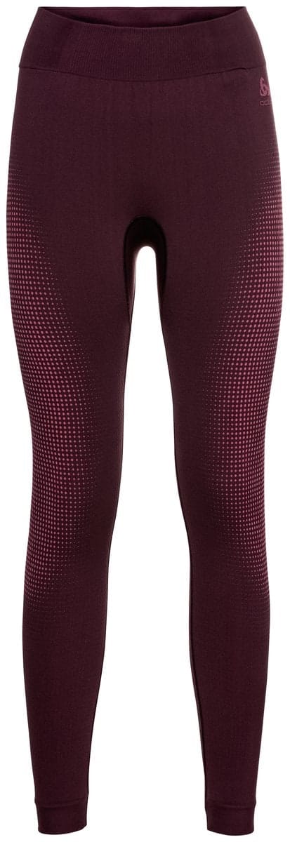 Odlo Bl Bottom Long Performance Warm Eco W's Winetasting - Deep Claret Odlo