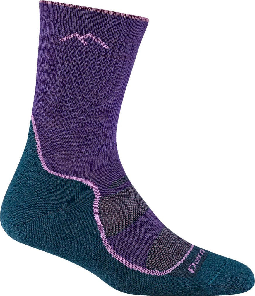 Darn Tough Women's Light Hiker Micro Crew Light Cushion Grape