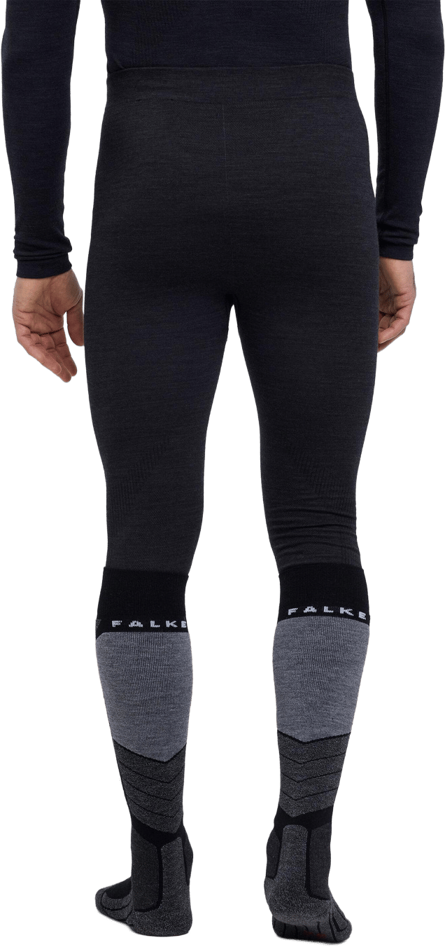 Falke Men's Long Tights Wool-Tech Black Falke
