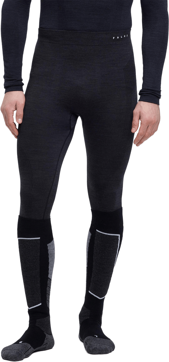 Falke Men's Long Tights Wool-Tech Black Falke